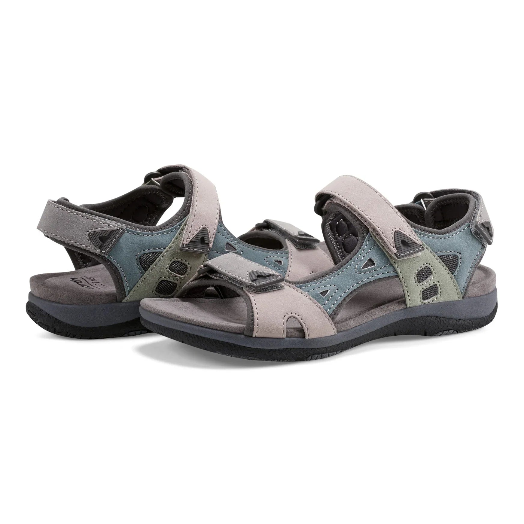 💝Last Day 50% OFF⭐Skylar Round Toe Lightweight Casual Flat Sandals, Pain-Relief Arch Support