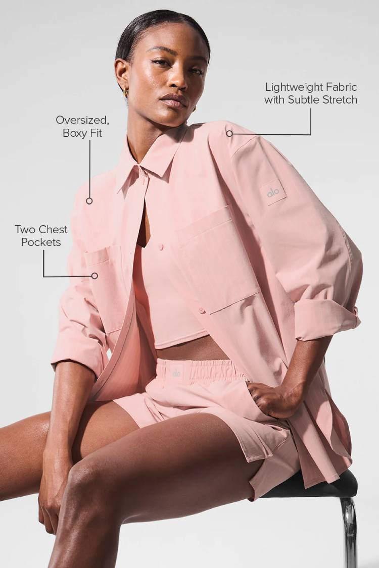 PINSTRIPE DAYLIGHT BUTTON DOWN LONG SLEEVE
