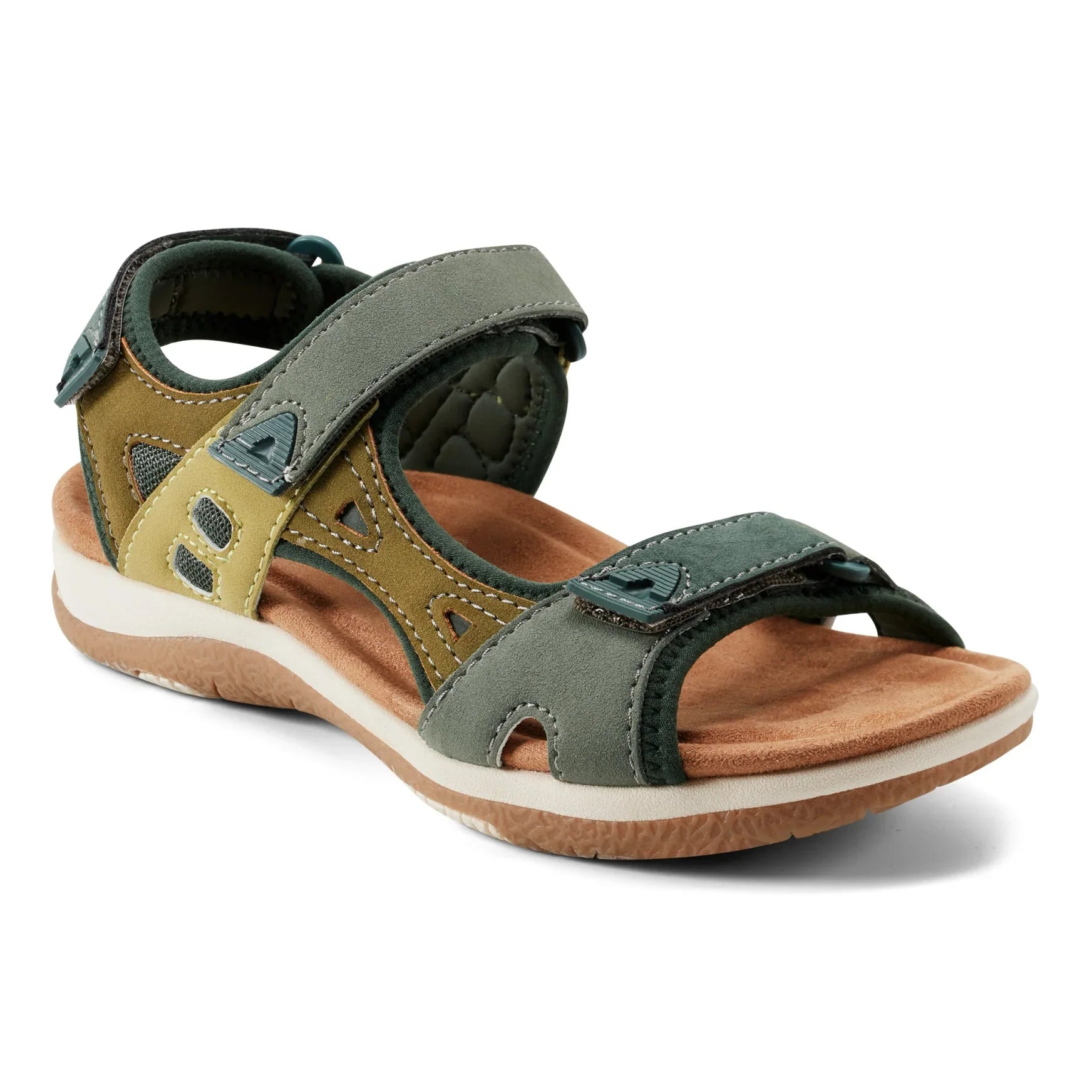 💝Last Day 50% OFF⭐Skylar Round Toe Lightweight Casual Flat Sandals, Pain-Relief Arch Support