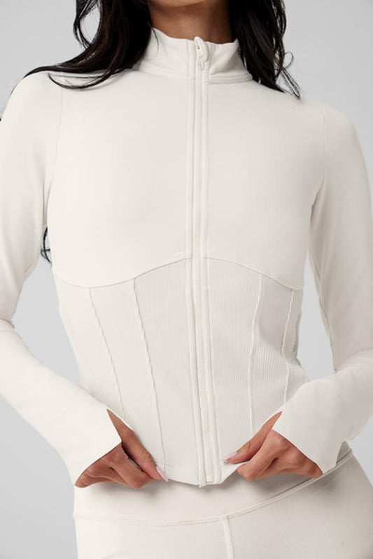 AIRBRUSH CORSET FULL ZIP JACKET